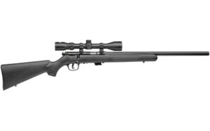 Savage Mark II FVXP .22 LR bolt-action rifle, 21-inch button-rifled barrel, black synthetic stock