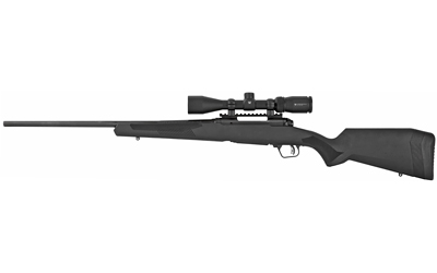 Savage 110 Apex Hunter XP .243 Winchester 22-inch rifle with Vortex Crossfire II 3-9x40 scope and black synthetic stock