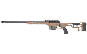 Savage 110 Precision left-hand .338 Lapua Magnum 24in rifle with MDT LSS XL FDE chassis