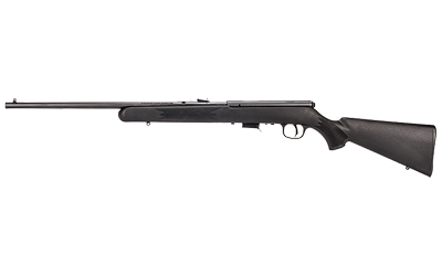 Savage 93 F .22 WMR bolt-action rifle with 21-inch sporter barrel and black synthetic stock