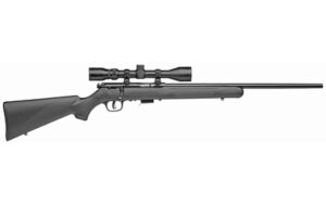 Savage 93 FXP .22 WMR 21 in. black synthetic rifle with factory-mounted scope