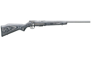 Savage 93R17 BVSS .17 HMR 21 inch stainless heavy barrel rifle with gray laminate stock, right-hand
