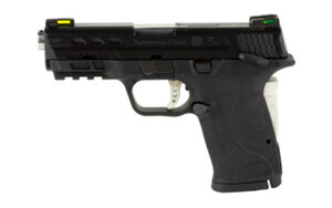 Smith & Wesson Performance Center M&P Shield EZ M2.0 9mm with silver ported barrel and HI‑VIZ Litewave H3 sights