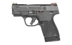 Smith & Wesson Performance Center M&P Shield Plus 9mm 3.1in ported pistol with fiber optic sights