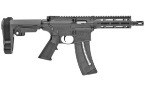 Smith & Wesson M&P 15-22 .22 LR pistol with M-LOK handguard and SBA3 adjustable arm brace
