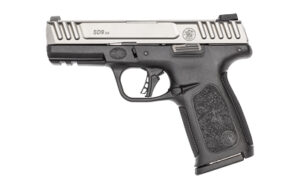 Smith & Wesson SD9 2.0 9mm pistol with 4-inch barrel, two-tone stainless slide and black polymer frame