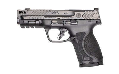 Smith & Wesson M&P9 M2.0 Performance Center Compact Carry Comp 9mm 4.22 inch pistol, gray slide black frame