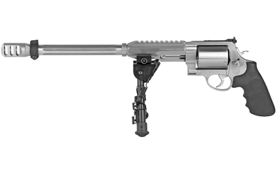 Smith & Wesson Performance Center 460XVR .460 S&W Magnum 14-inch satin stainless revolver with bipod