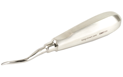 TangoDown GMRT-01 magazine release tool for Glock with polished silver stainless steel tip and handle