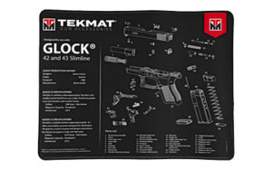 TekMat Ultra 20 pistol cleaning mat for Glock 42 and Glock 43, 15x20 inches