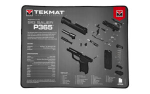 TekMat Ultra 20 Sig Sauer P365 cleaning mat 15x20 gray with exploded parts diagram