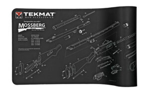 TekMat Mossberg Shotgun 12x36 cleaning mat with printed exploded diagram and neoprene backing