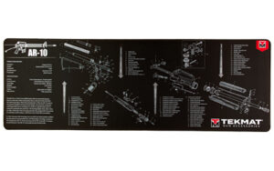 TekMat Ultra AR-10 cleaning mat 15x44 black white rubber parts diagram
