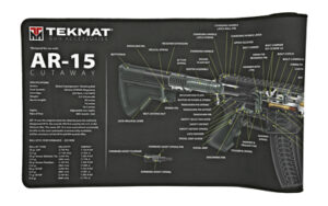 TekMat Ultra 44 AR-15 cutaway cleaning mat 15x44 neoprene black