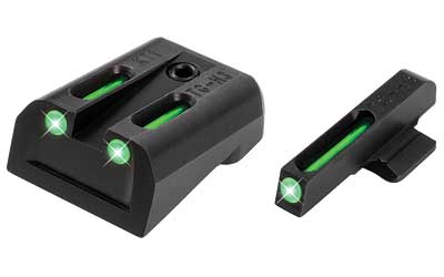 Truglo TFO Brite-Site tritium and fiber-optic front and rear sights for Kimber 1911 in green