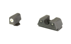 Truglo Tritium X night sights white-outline front and green tritium rear for Glock 42/43/43X/48