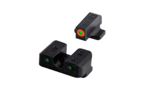 Truglo Tritium Pro night sight set for Springfield XD, green tritium with orange front outline