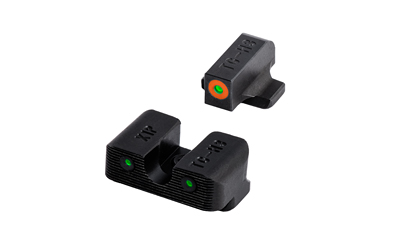 Truglo Tritium Pro night sight set for Springfield XD, green tritium with orange front outline