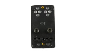 TRUGLO TG8950G1 pistol red dot sled mount for Glock, Nitride FORTRESS finish