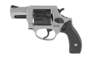 TAURUS 856 .38 Special two-tone revolver with 2-inch stainless barrel and black cylinder