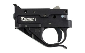 Timney 10221C drop-in replacement trigger assembly for Ruger 10/22 with black housing and shoe