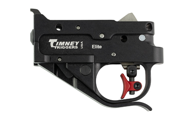 Timney Calvin Elite trigger kit for Ruger 10/22 with black housing and red shoe