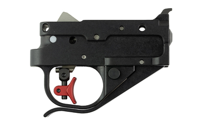 Timney Calvin Elite trigger kit for Ruger 10/22 with black housing and red shoe