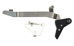 Timney Alpha Competition Silver Straight Trigger for Glock Gen3-4 Large Frame