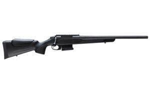 Tikka T3x CTR 6.5 Creedmoor 24 inch threaded bolt-action rifle with black synthetic stock