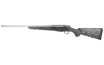 Tikka T3X Laminated 6.5mm Creedmoor rifle with 22.4in stainless threaded barrel and gray laminate stock