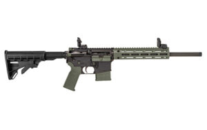 Tippmann M4-22 .22 LR rifle in olive drab green with 16-inch barrel and M-LOK forend