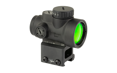 Trijicon MRO SD 1x25 2 MOA red dot sight with lower 1/3 co-witness mount in matte black