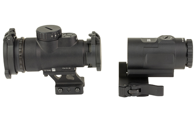 Trijicon MRO SD Patrol 1x 25mm red dot optic with 3x magnifier and full co-witness mount
