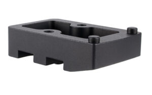 Trijicon AC32118 RMR footprint accessory plate, matte black anodized 6061-T6 aluminum