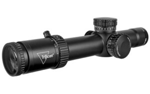 Trijicon Credo HX 1-8x28 illuminated rifle scope with 34mm tube and red/green MOA segmented circle reticle
