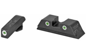 Trijicon Bright & Tough 3-dot night sights green tritium white outline front and rear for Glock