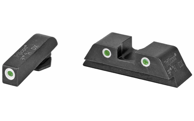 Trijicon Bright & Tough 3-dot night sights green tritium white outline front and rear for Glock