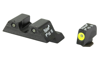 Trijicon HD XR Glock night sights yellow front outline front and rear
