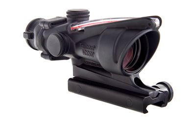 Trijicon ACOG TA31F 4x32 scope with red chevron reticle and TA51 mount, matte black