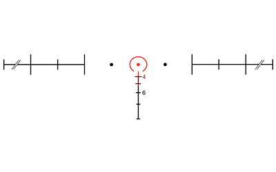 Trijicon ACOG TA31-H 4x32 scope with illuminated red horseshoe reticle and TA51 mount