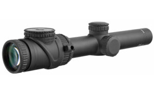 Trijicon AccuPoint 1-6x24 riflescope black with illuminated green triangle post reticle