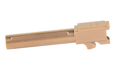 True Precision Glock 19 barrel, 9mm, Titanium Copper Nitride finish, copper color