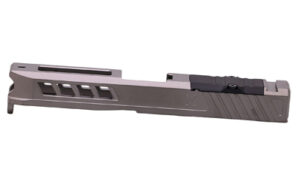 True Precision Axiom RMR-cut slide for Glock 19 in DLC Stealth Gray, stripped