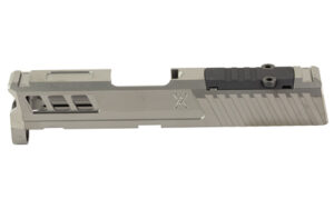 True Precision Axiom slide for Hellcat with RMS optic cut in gray PVD finish