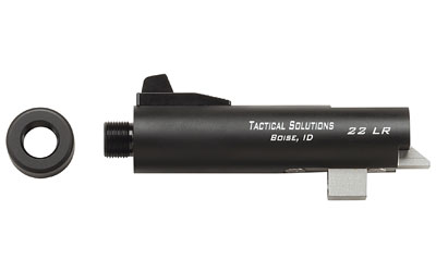 Tactical Solutions Trail-Lite 4-inch threaded Buck Mark barrel in matte black