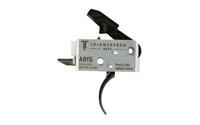 Trigger Tech AR-15 Duty curved single-stage trigger in black with 3.5 lb pull