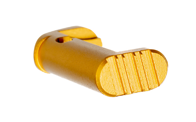 Tyrant CNC gold extended magazine release for Springfield Hellcat Pro, 7075 aluminum