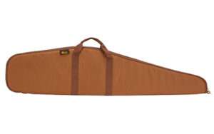 US PeaceKeeper 48-inch brown padded rifle case with brushed Tricot lining and lockable double zipper