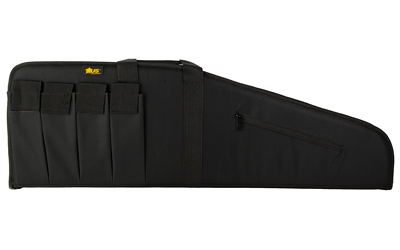 US PeaceKeeper 40 inch MSR rifle case black 600D polyester with 4 magazine pouches