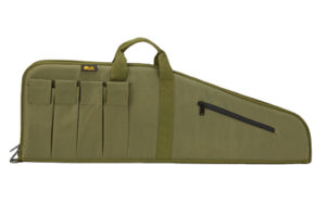 US PeaceKeeper 45 inch MSR rifle case in OD Green with 4 magazine pouches